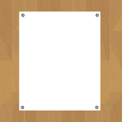 Mock up of a blank paper sheet