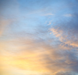 Naklejka na ściany i meble light the sunrise in colored sky white soft clouds and abstrac