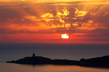 Corsica Cargese, tramonto