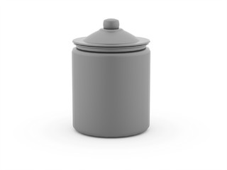 Silver glass isolated on white