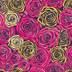Vector seamless floral pattern. 