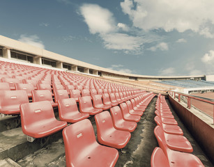 Naklejka premium Puste miejsca na stadionie