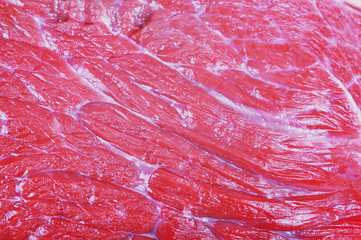 Raw pork meat close-up