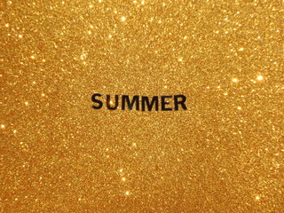 Summer Gold Glitter Wallpaper
