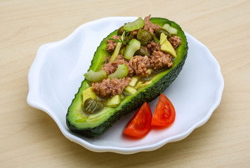Tuna and avocado