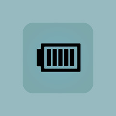 Pale blue charged battery icon
