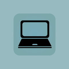 Pale blue laptop icon