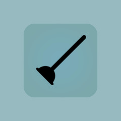 Pale blue plunger icon