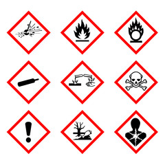 Nouvelle classification des produits chimiques - obrazy, fototapety, plakaty