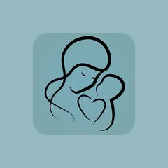 Pale blue mothercare icon