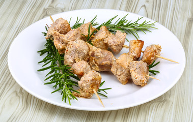Chicken skewers