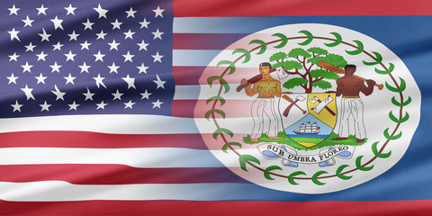 Fototapeta premium USA and Belize