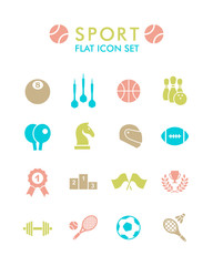 Vector Flat Icon Set - Sport 