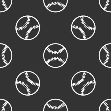 seamless pattern with baseball