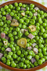 Peas with ham