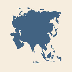 ASIA MAP VECTOR