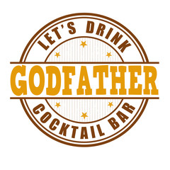 Godfather cocktail stamp