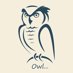 Obraz premium Owl illustration vector