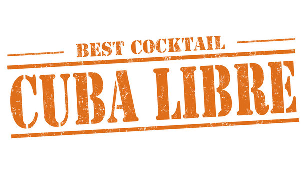 Cuba Libre cocktail  stamp