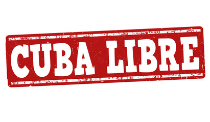 Cuba Libre cocktail  stamp