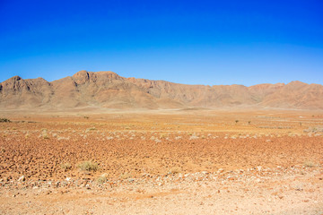 Desert landscape near Sesriem in Namibia.