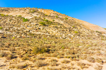 Fototapeta na wymiar Scenic desert type landscape near Kliprand in South Africa