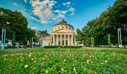 Fototapeta na wymiar Bucharest Athenaeum
