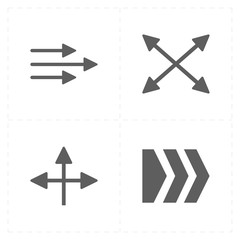 4 flat modern arrows