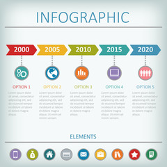 Timeline infographic