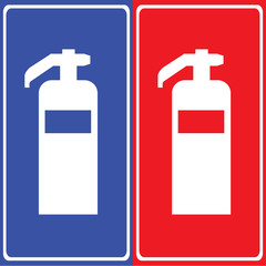 fire extinguisher icons set great for any use. Vector EPS10.