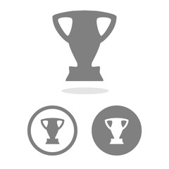Trophy Cup icons set great for any use. Vector EPS10.
