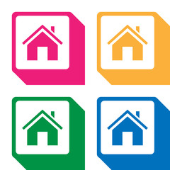 Home icons set great for any use. Vector EPS10.