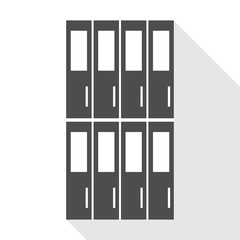 The door icons set great for any use. Vector EPS10.