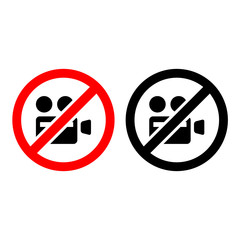 No record icons set great for any use. Vector EPS10.