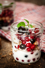 Smoothie with berry fruit