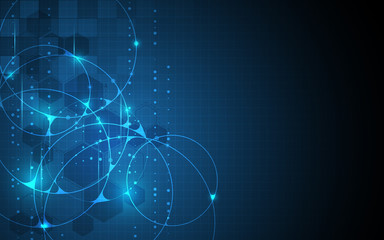 vector abstract digital science and technology concept background