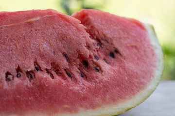 Frische Wassermelone zum anbeißen saftig