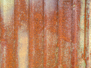 Old weathered zinc as rust.In Thailand Some houses are made fence house from the zinc.