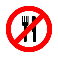 no eat icon great for any use. Vector EPS10.