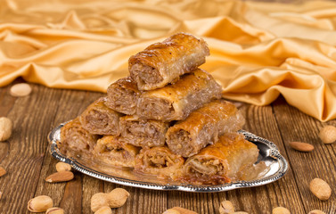 Traditional turkish baklava.
