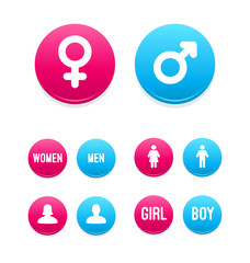 Female & Male Icon Set