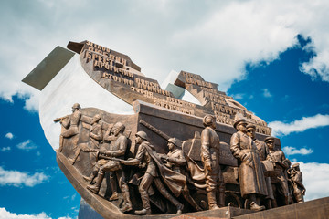 Monument dedicated to the participants Belorussian Strategic Off