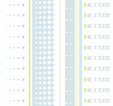 Seamless, geometric, stripes, small circles. 