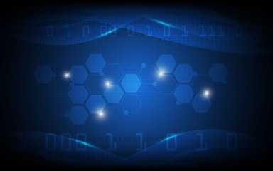 vector abstract digital wave background