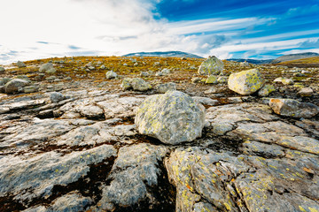 Norway Nature Landscapes, Mountain Under Sunny Blue Sky