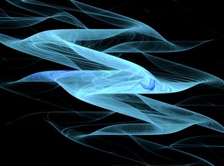 Abstract blue fractal background