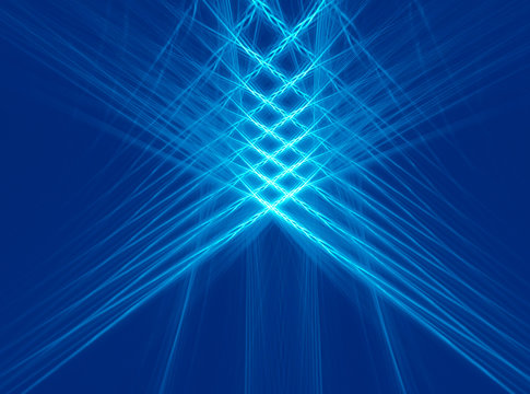 Abstract fractal blue checkered background