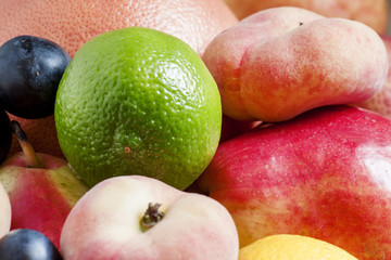 Summer fruit, still life, selective focus