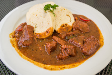 goulash on a plate
