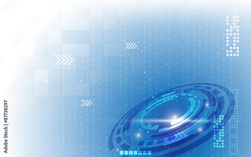 Poster vector abstract technology concept motion movement design background